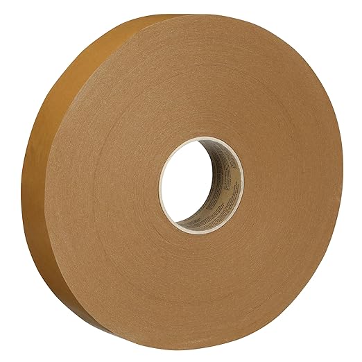 3M Scotch Performance Paper Box Sealing Tape 570, Brown, 1.9" x 547 yd (48 mm x 500 m), 1 Roll, Recycle-Compatible, Great for Packaging, Shipping, and Moving