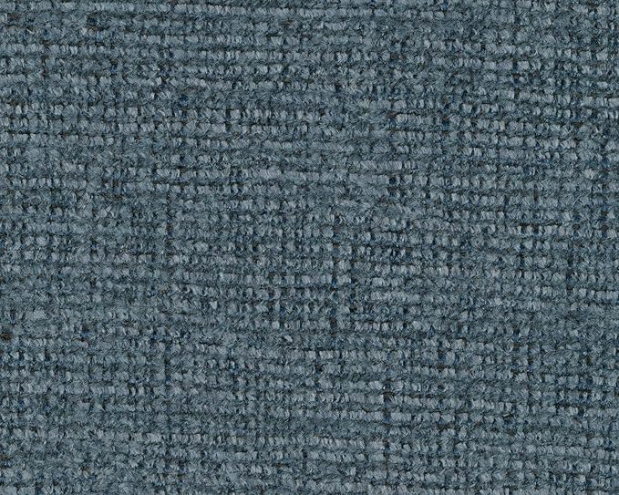 Signature Design by Ashley Cashton Contemporary Accent Ottoman with Faux Wood Finished Exposed Feet, Foam Cushion, Crosshatched Upholstery, 30" by 24", Blue