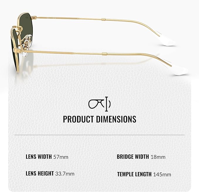 Ray-Ban RB3947 Square-Round Shaped Sunglasses for Men & Women with Official RAYBAN Eyewear Kit – Classic Timeless Design