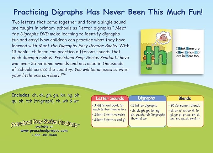 Meet the Phonics - Digraphs - Easy Reader Books