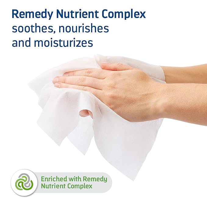 Medline Remedy Clinical 3-in-1 Barrier Cream Cloth, 8 count (32 Packs), 8 x 8 in Adult Wet Wipes, Vanilla Scent, Incontinent Care, Dimethicone, Irritated Skin, Soothing, Nourishing, Gentle