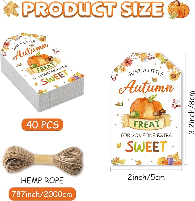 Autumn Treat for Someone Sweet Gift Tag, Fall Treat Bag Tags, Appreciation Gift Tag for Teacher, Staff, Neighbor, Friends, Co-Worker