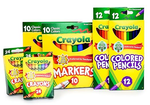 School Supply Boxes | Mega Bundle (1 Box) | Back to School Essentials Kit for Students & Teachers | Includes All of Your Back-to-School Needs for All Classes