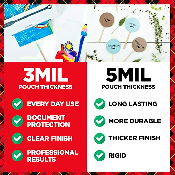 Scotch Thermal Laminating Pouches,Clear,5 mil,Laminate Business Cards,Small Banners,Essays,Office or School Supplies,Fits Letter Size 8.9x11.4 in Paper,(Pack of 600)