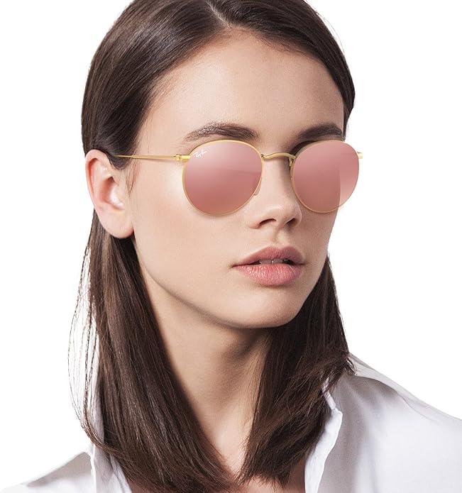 Ray-Ban Unisex Rb3447 Round Metal Round Sunglasses