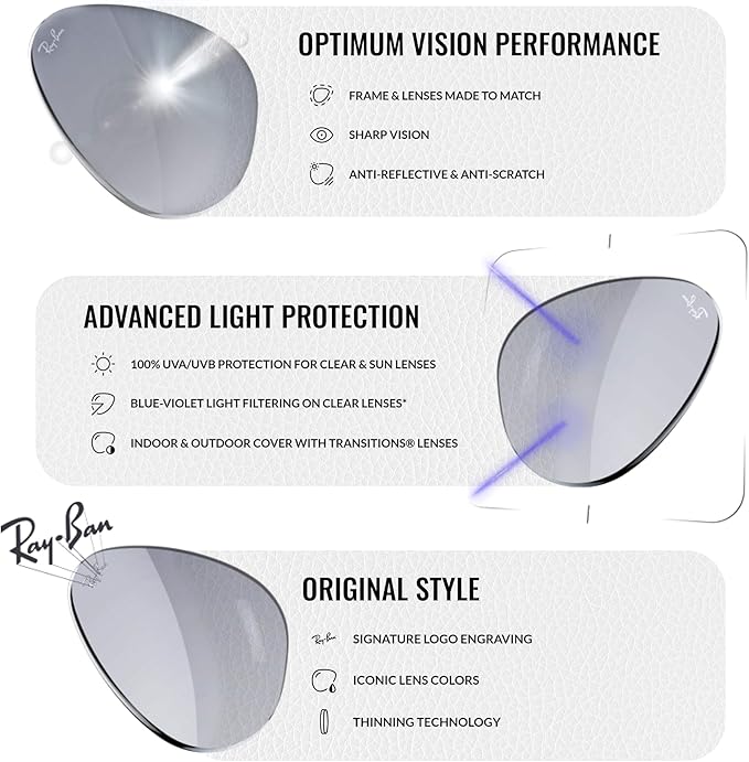 Ray-Ban RB3947 Square-Round Shaped Sunglasses for Men & Women with Official RAYBAN Eyewear Kit – Classic Timeless Design