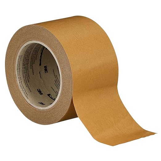 3M Scotch Performance Paper Box Sealing Tape 570, Brown, 2.8 x 55 yd (72 mm x 50 m), 1 Roll, Recycle-Compatible, Great for Packaging, Shipping, and Moving