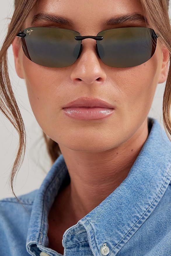 Maui Jim Polarized Men's and Women's Hookipa Rectangular Sunglasses