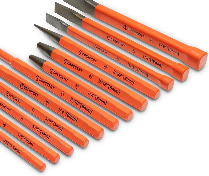 Crescent 12 Piece Set, Punch & Chisel - CPCCHS12