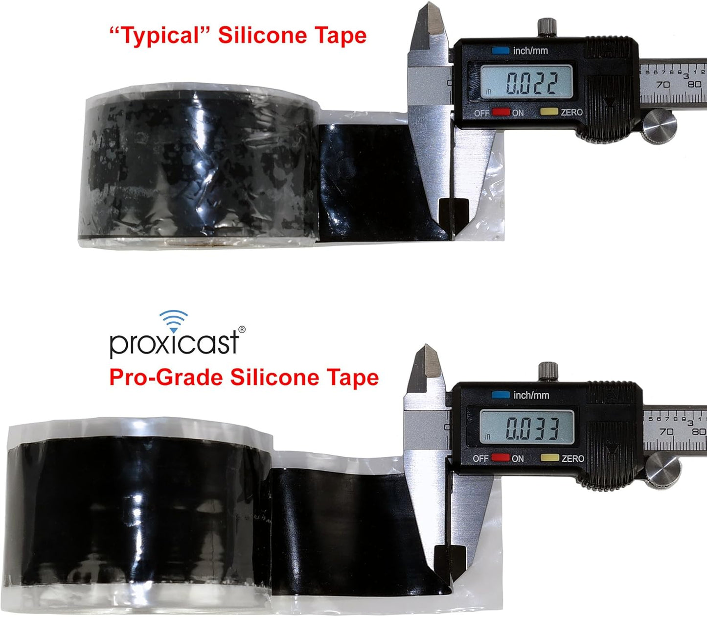 Proxicast Pro-Grade Extra Strong 30mil Weatherproof Self-Fusing Silicone Rubber Sealing Tape For Outdoor Antenna Coax & Electrical Cables, Hose/Pipe Leaks & Emergency Repairs (1.5" x 15' roll) - Clear