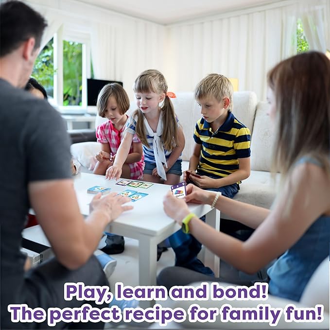 Phonics Card Game (3 Level Box Set). Build Reading Skills, Learn Words and Phonics Sounds While Playing a Fun Card Game! 3 x Playing Card Decks in a Magnetic Box