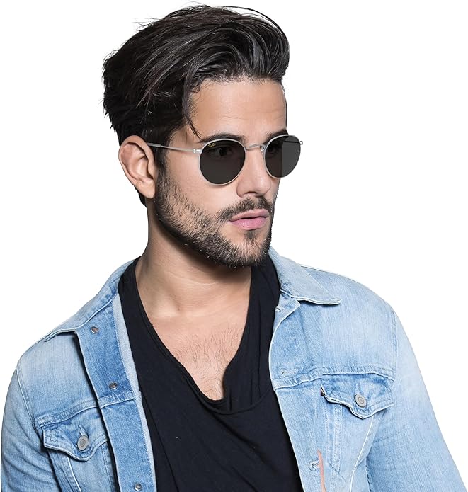 Ray-Ban Unisex Rb3447 Round Metal Round Sunglasses