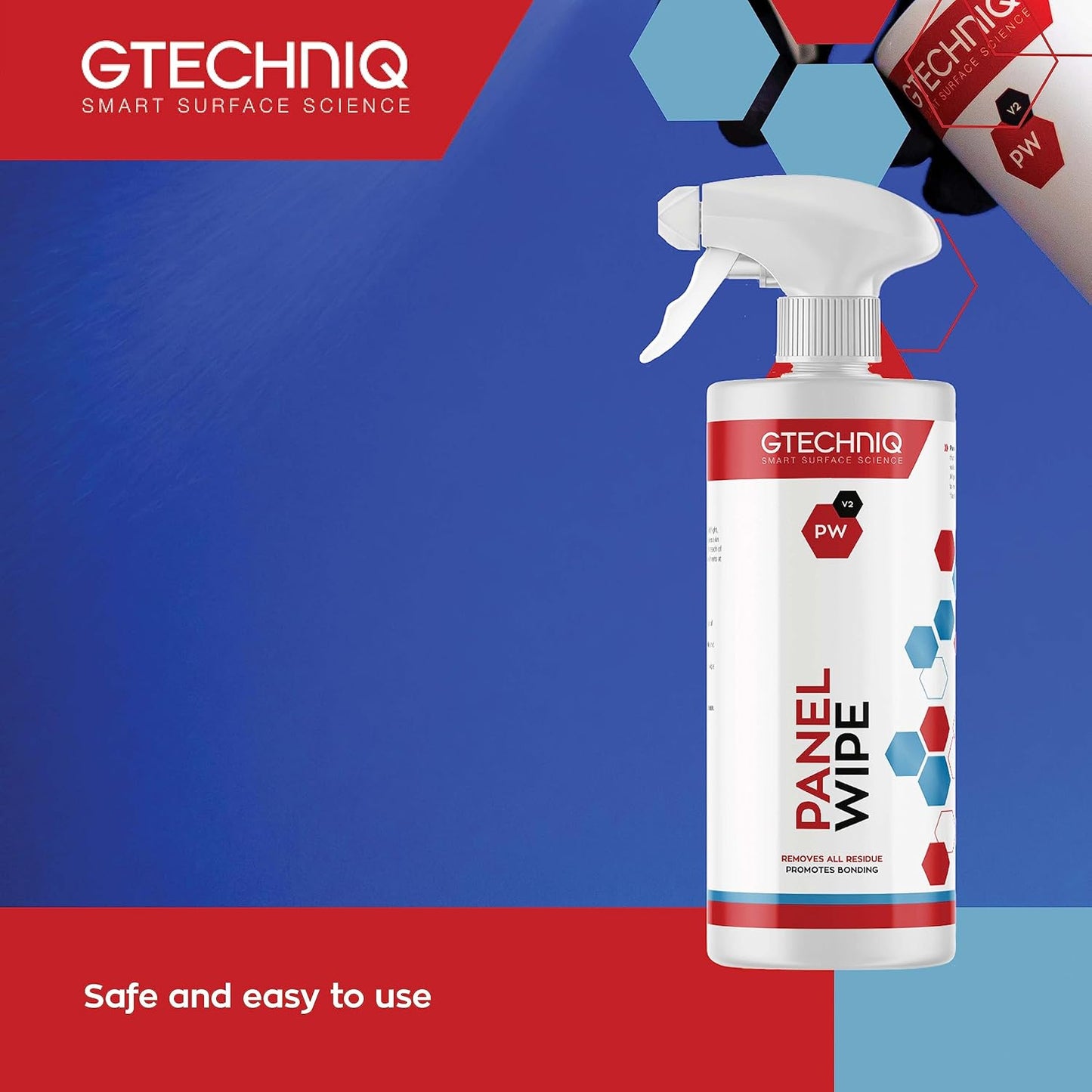 Gtechniq Panel Wipe for Car Cleaning, Pre-Sealant Car Cleaner for Polish Residue, Fragrance-Free, Transparent, 250ml