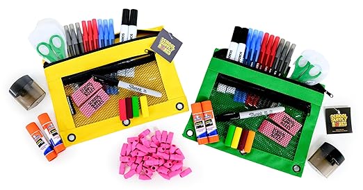 School Supply Boxes | Mega Bundle (1 Box) | Back to School Essentials Kit for Students & Teachers | Includes All of Your Back-to-School Needs for All Classes