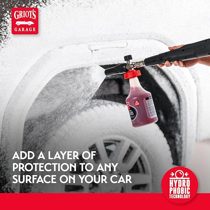 Griot's Garage Foaming Poly Gloss for Car Cleaning and Detailing, Spray Wash & Wax, Compatible with the BOSS Foam Cannon Auto-Mix System, One Gallon