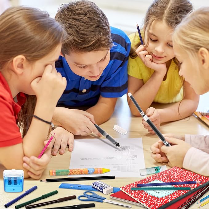 1 Set 2026 School Supplies Kit, 47 Pcs Per Set Back to School Supplies Primary Middle College Bundle Essential Stuff Bulk Pen Notebook Stationery for Kid Student Girl Teen Classroom Boy