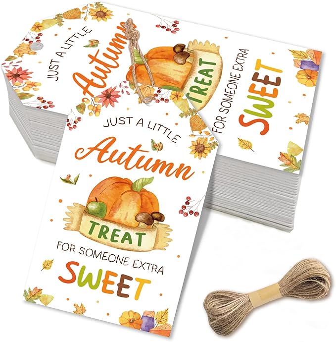 Autumn Treat for Someone Sweet Gift Tag, Fall Treat Bag Tags, Appreciation Gift Tag for Teacher, Staff, Neighbor, Friends, Co-Worker