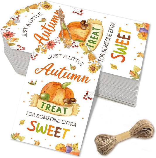 Autumn Treat for Someone Sweet Gift Tag, Fall Treat Bag Tags, Appreciation Gift Tag for Teacher, Staff, Neighbor, Friends, Co-Worker