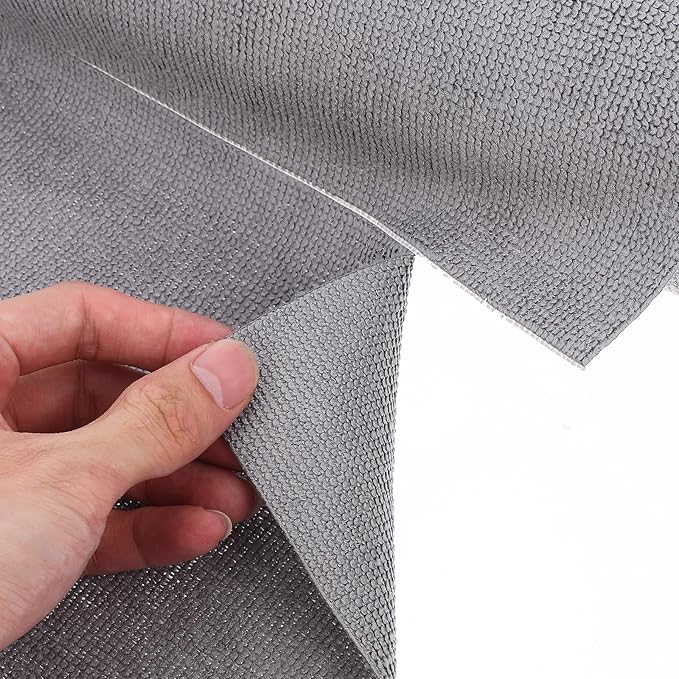 Microfiber Cleaning Cloths Roll 20pcs 25Cm Square Tear-Away Reusable Absorbent Towels for Kitchen and Household Cleaning Gray