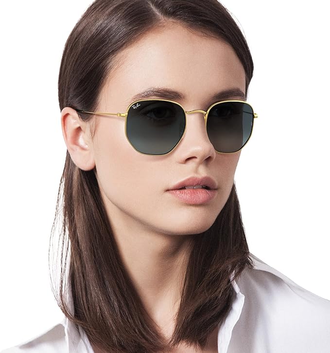 Ray-Ban unisex-adult Rb3548n Hexagonal Flat Lens Hexagonal Sunglasses