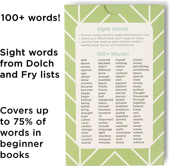 Award-Winning 3rd Grade Sight Words Flash Cards – 100+ Dolch & Fry High-Frequency Words – Build Reading Fluency & Vocabulary – Ages 7–10 – Homeschool & Classroom