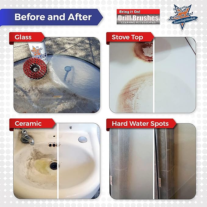 BRING IT ON! CLEANER Hard Water Stain Remover Sealant 16oz, Water Spots on Glass, Hard Water Buildup.