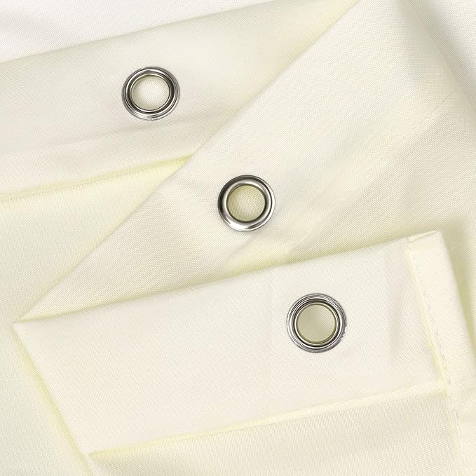 N&Y HOME Fabric Shower Curtain or Liner Extra Long 72 x 84 Inches - Hotel Quality, Machine Washable, Water Repellent - Sand, 72x84
