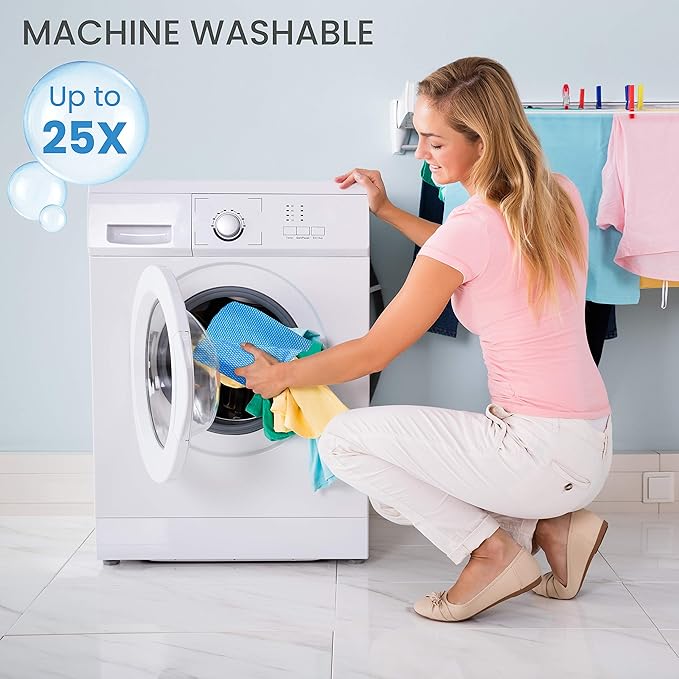 SCRUBIT Reusable Cleaning Wipes, Handy Wipes for Kitchen and Office - Dish Cloths for Washing Dishes - Multi Purpose Disposable Cleaning Towels (12 x 20 in) 72 Pack (Yellow)