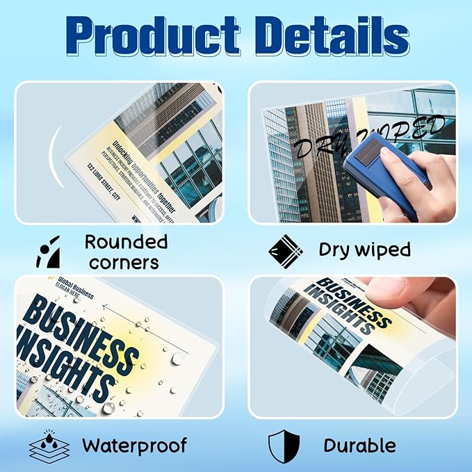500 Pack 5mil 2.5“x4.2" Thermal Laminating Pouches Badge Laminate Pouches Clear Laminated Luggage Tags Printable Laminator Pouches for Business Permits Cards (500, 2.5" x 4.2"-5mil-with Holes)