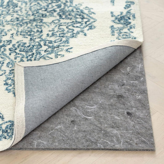 RUGPADUSA - Dual Surface - 8'x10' - 1/8" Thick - Felt + Rubber - Non-Slip Backing Rug Pad - Adds Low-Profile Comfort and Protection