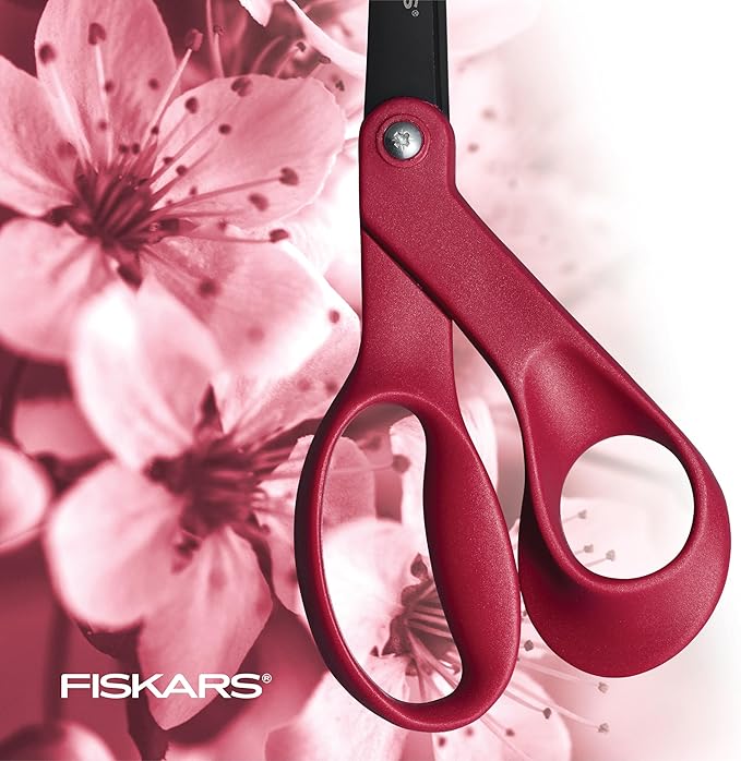 Fiskars® Non-stick Explore Collection Scissors, Wild Cherry (8 in.)