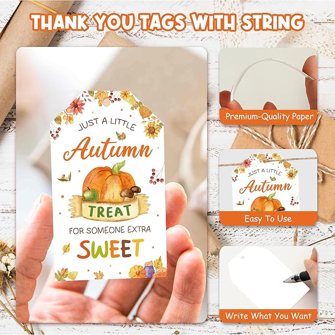 Autumn Treat for Someone Sweet Gift Tag, Fall Treat Bag Tags, Appreciation Gift Tag for Teacher, Staff, Neighbor, Friends, Co-Worker