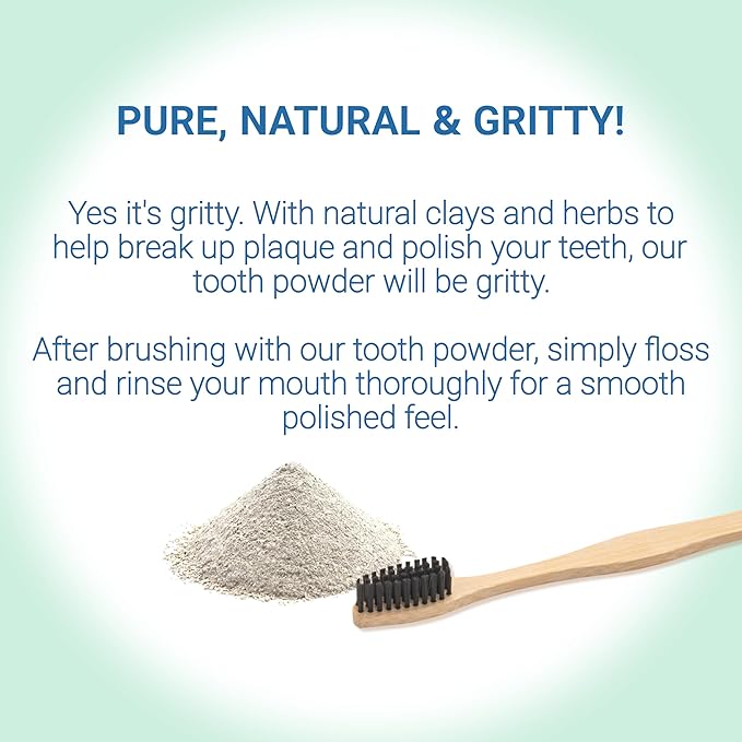 Remineralizing & Cleansing Tooth Powder, Cool Mint. Fluoride Free, SLS Free, Nano Free for Organic Oral Wellness (1 Ounce (Pack of 2), Mint & Bubblegum)