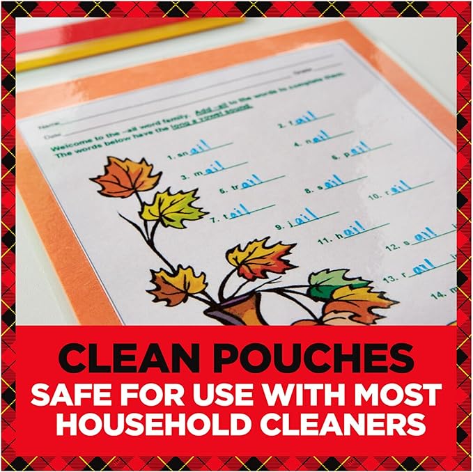 Scotch Thermal Laminating Pouches, 200 Count, Clear, 3 mil., Ideal Office or School Supplies, Fits Letter Sized Paper (8.9 in. × 11.4 in.)