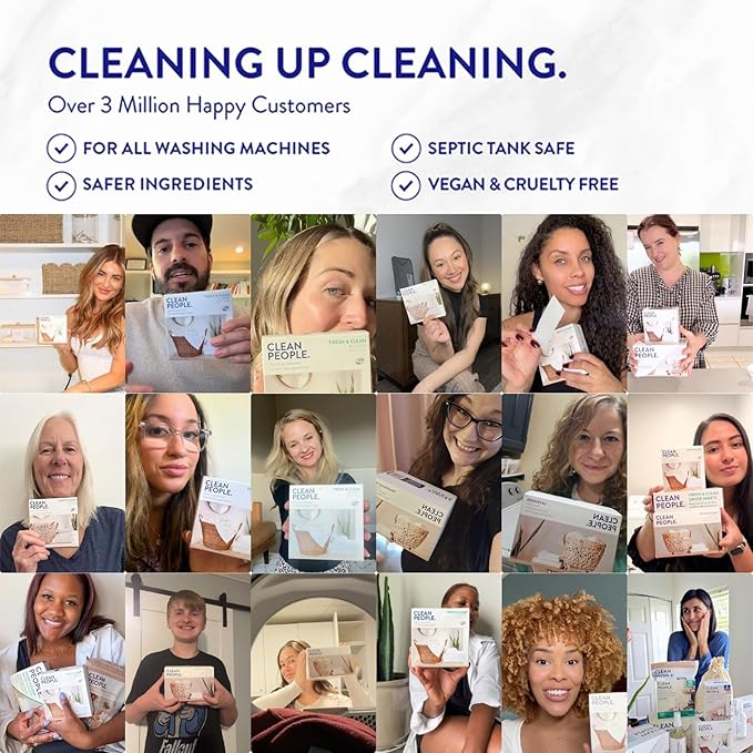 The Clean People Dishwasher Tablets - Cuts Grease & Rinses Sparkling Clean - Residue-Free - Phosphate Free Dishwashing Tablets (120 Count, Fragrance Free)