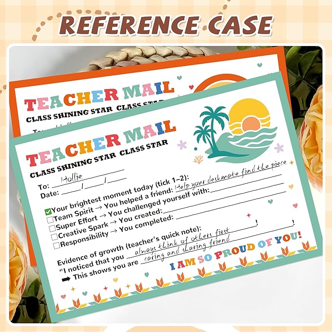 60Pcs Boho Teacher Notes to Parents – Happy Mail Brag Cards, Praise Student Behavior, Classroom Must-Haves for Preschool Kindergarten Elementary School Supplies