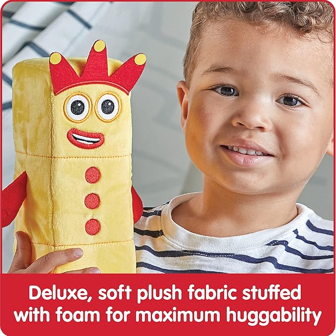 hand2mind Numberblocks Three & Four Playful Pals, Plush Figure Toys, Numbers for Toddlers, Preschool Math Learning Toys, Stuffed Animal Plushies, Counting Blocks, Soft Stuffies, Kids Birthday Gifts