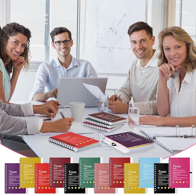 24 Pcs Employee Appreciation Gifts Bulk Team Recognition Notebooks with Sticky Notes Staff Thank You Gifts for Social Worker Teacher Nurse Coworker Office Motivation Set (Bright Color)
