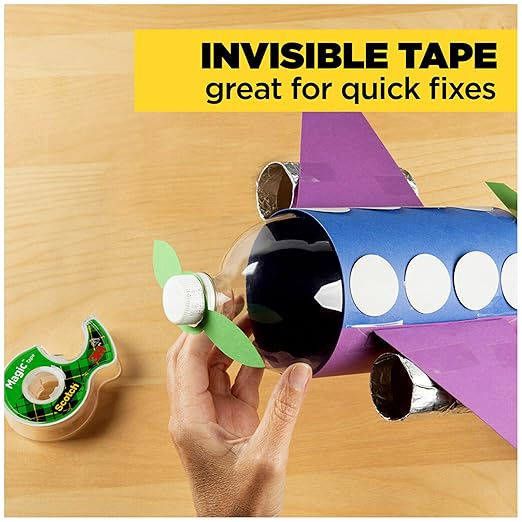 Scotch Magic Tape, Invisible, Home Office Supplies and Back to School Supplies for College and Classrooms, 1 Roll