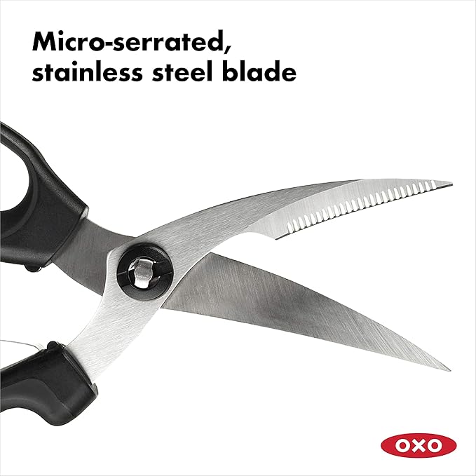 OXO Good Grips Spring-Loaded Poultry Shears,Black,(Pack of 2)
