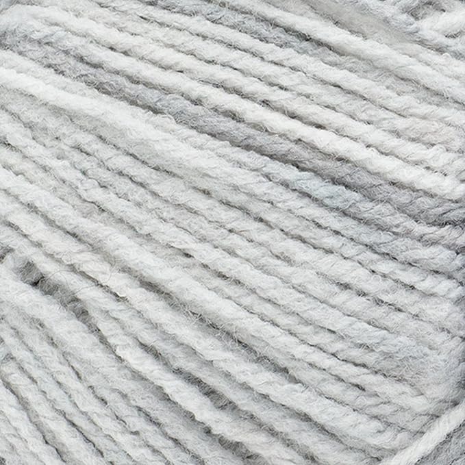 Lion Brand Yarn, Baby Soft Baby Blanket Yarn for Crocheting, Knitting, and Crafts, Grey Print, 1 Pack