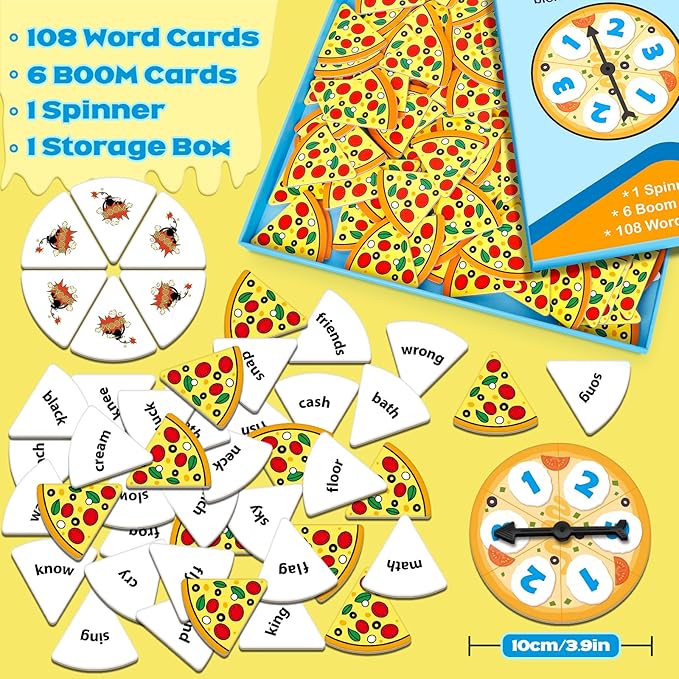 Blends & Digraphs Phonics Games for Kids, Learn to Read Phonics Flash Cards, Sight Words Word Games Spelling Reading Games, Speech Therapy Toys Kindergarten Preschool Learning Activities