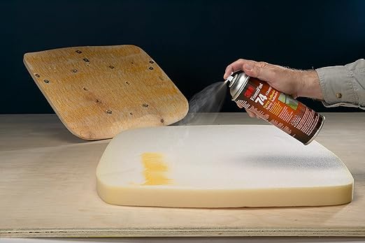 3M Foam Fast Spray Adhesive 74, Clear Color, High Strength Bonding, Fabric Adhesive, 24 fl oz Can, 16.9 oz (480 g) Net Wt, NOT FOR SALE IN CA AND OTHER STATES