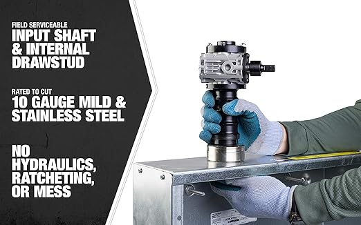 Southwire Knockout Punch Driver Kit - Fast, Accurate Hole Cuts with Cordless Drill - Removable Draw Studs - No Hydraulics - Compact Aluminum Design - 1/2-Inch to 2-Inch Set with Drive Unit