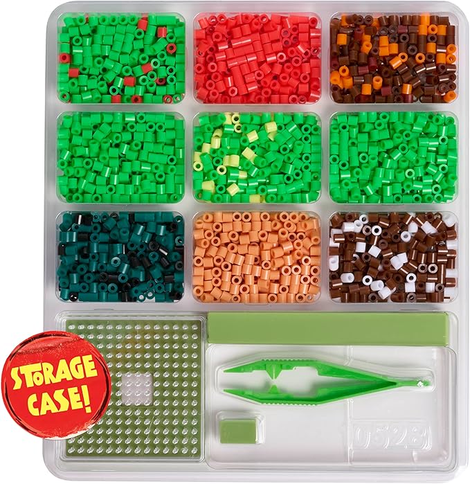 TMNT Pixel Creations Bead Kit Teenage Mutant Ninja Turtles Craft Set with 2500 Beads, Pegboards & Templates Ideal for Birthday Gifts & Screen-Free Play DIY Art Activity for Kids Ages 6+