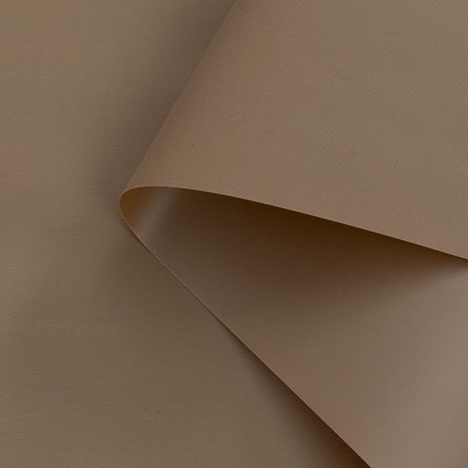 Barossa Design Brown Shower Curtain Liner - Premium PEVA, BPA & PVC Free, No Chemical Smell, Lightweight Standard Size Shower Curtain with 3 Magnets, Metal Grommets - Brown