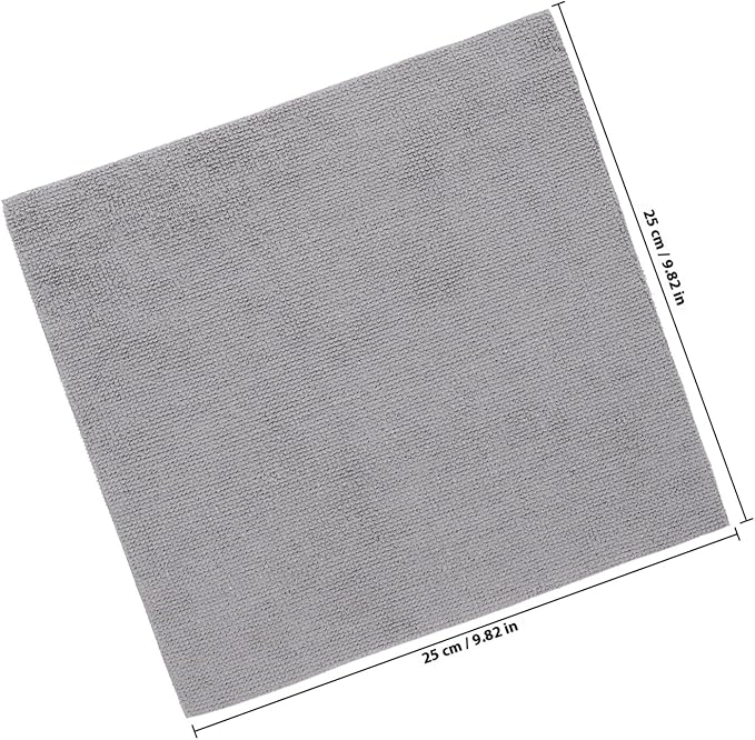 Reusable Microfiber Cleaning Cloth Roll Square Absorbent Towels for Kitchen Car Home Garage Washable Multipurpose Rags in Gray