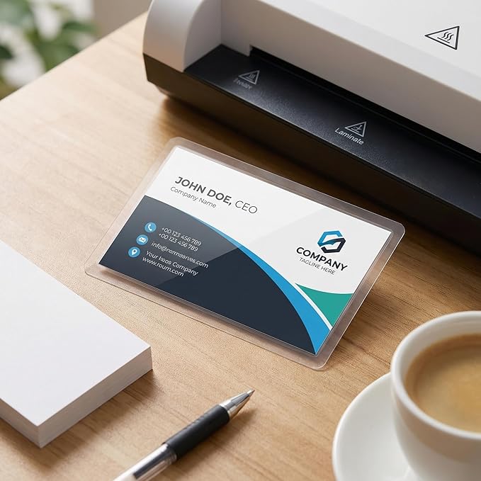 Calenzana 100 Pack 2 x 3.5 Laminating Sheets, 2.5x3.75 inch Thermal Laminating Pouches, 5 Mil
