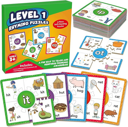 Phonics Puzzle Games, Spelling Games, Phonics Flash Cards, Sight Word Flash Cards for Toddlers, Learning Educational Toys, Kids Preschool Learning Activities, Homeschool Supplies, Learn to Read