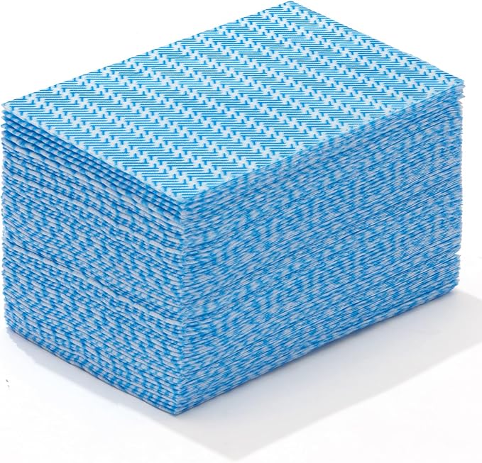 Reusable Cleaning Towels, Multi-Purpose Handy Towel, Blue Handi Wipe Reusable Cloths, Disposabel Dry Kitchen Wipes, Dish Cloths, Durable, Absoebent,Dry Quickly, 50 Count